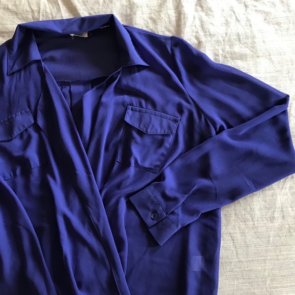 Sheer Tobi Blue Blouse - Picture 2 of 3